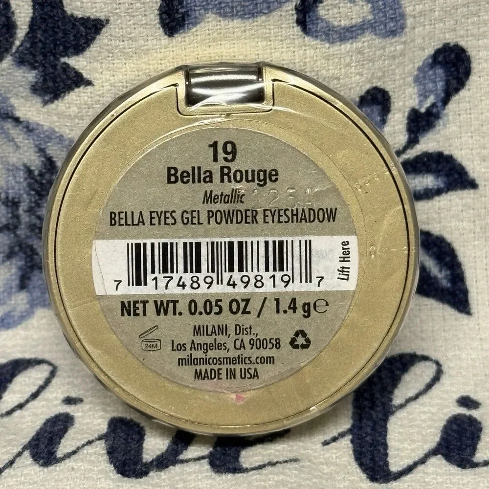 Milani Bella Eyes Gel Powder Metallic Eyeshadow - 19 Bella Rouge - Sealed NEW